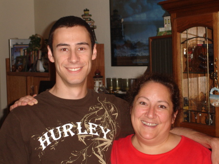 My son Eric and me April 2009