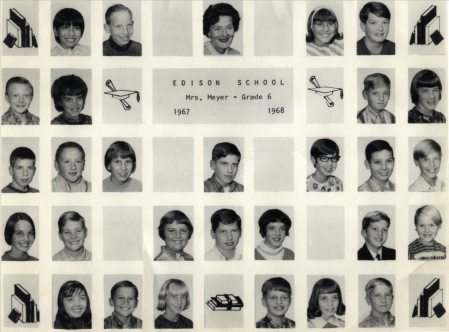 Edison School-Mrs. Meyer-1967-1968-Tony Roman
