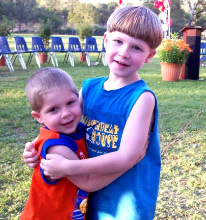 My wonderful boys, Collin and Kyler