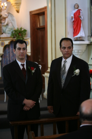 Me and my brother Albert on my wedding day.