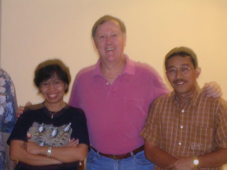 With friends in Indonesia