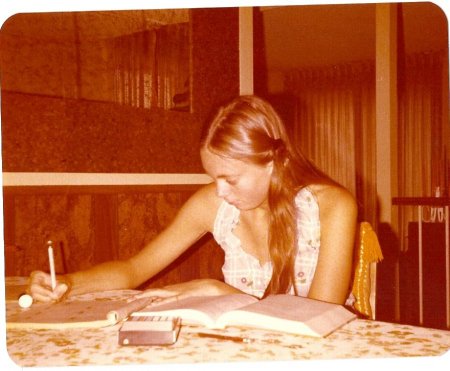 Doing my homework...I think I was 16!