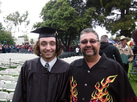 My son Benjamin and I at his graduation 09