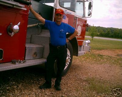 Tom with Engine 311 from my volunteer Dept.