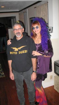 Janis and her roadie, Halloween 2009