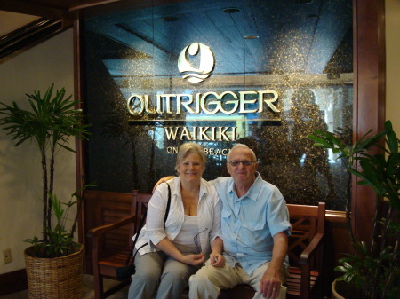 Karen and Bill in Waikiki, Hawaii