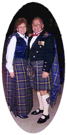 A formal affair in USMC tartan