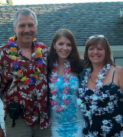 Me, my beautiful daughter, and her dad Ken