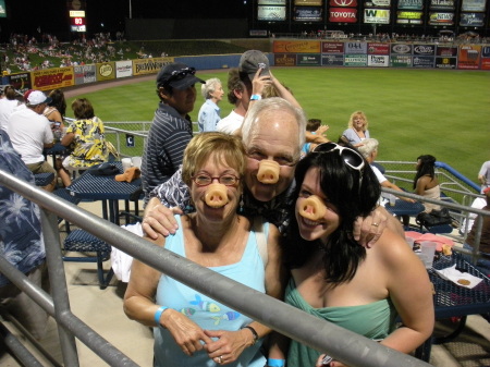 Reynolds Family at Iron Pigs Baseball Game