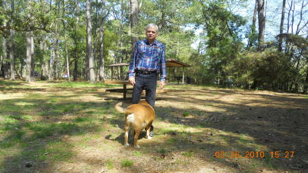 Me & Yoshi near Frisby Golf Course