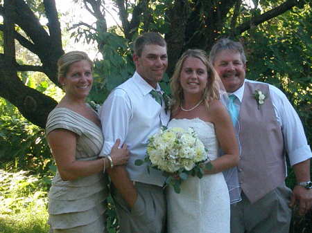 Mom Lori, son Brendan,his wife Sara, Me