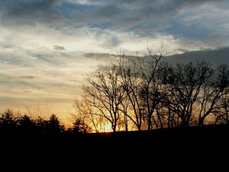 Fall sky in the mountain