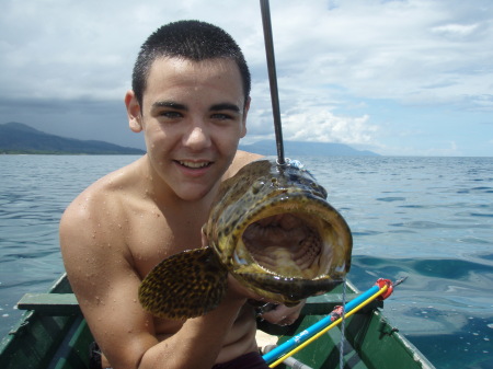 My youngest son Joshua, age 15, Honduras.