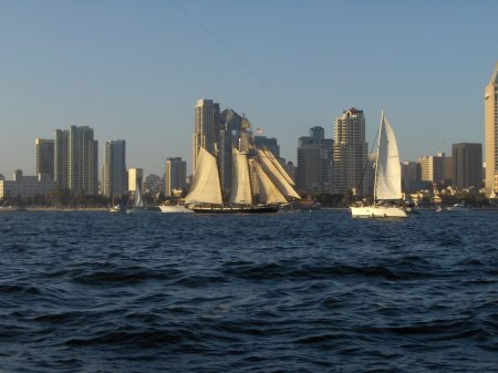 tall ship on san diego bay