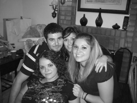 My son and his girlfriend and my daughters