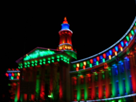 City and County Building Denver Christmas 2009