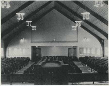 Inside Westgate Chapel in 1961