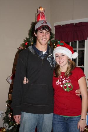 Raygan and Jordan at Christmas