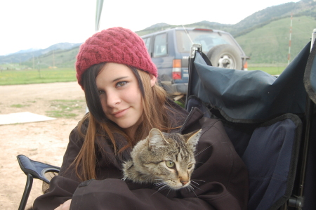 Tatjana & Her cat Friskies