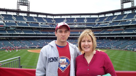 Trav and I at Phillies' Cit Bank Park.