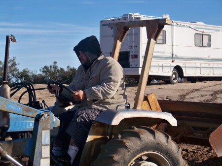 Adrian on Tractor