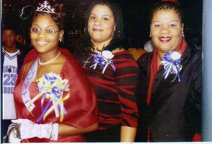 Melissa as homecoming queen & Sister Monica