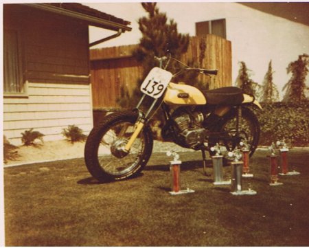 Yamaha 125 and Trophys from El Toro Speedway