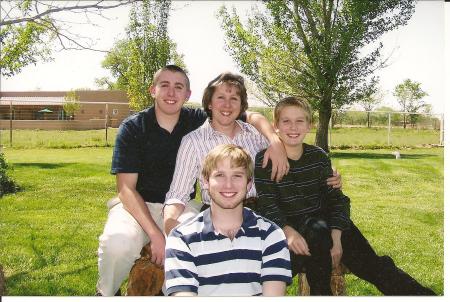 Cindy with Sons 2008