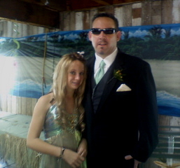 Me and my daughter Brooke at wedding 8-8-09