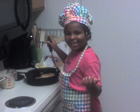 My daughter, Kaalyn the chef