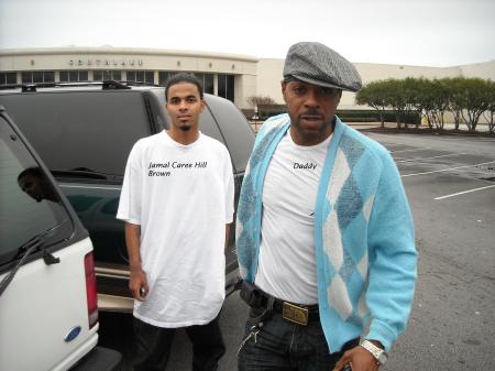 My son Jamal and me - 2008