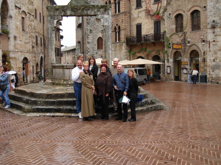 My wine tour group, Italy, October 2007