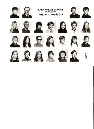 Mrs. Hess&#39;s 5th Grade 1972-1973