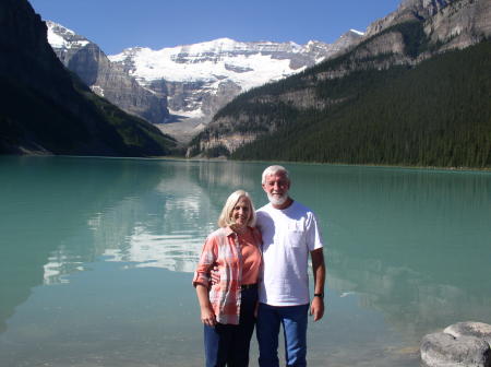 My lovely wife and I at Lake Louise, Canada