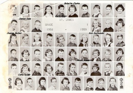 St. James -Grade one~1958/1959 Sister Victoria