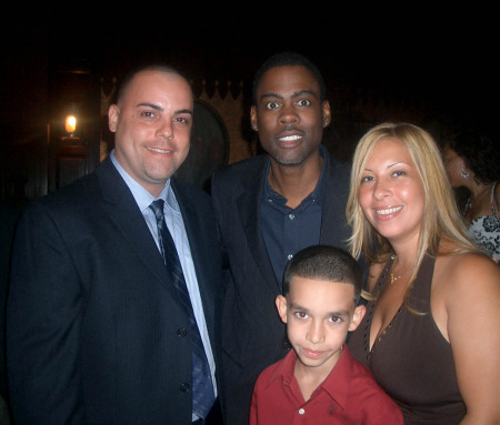 ME MY WIFE AND SON WITH CHRIS ROCK