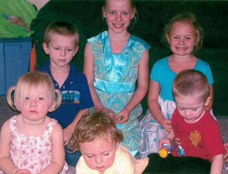 Six of my grandchildren taken September 08