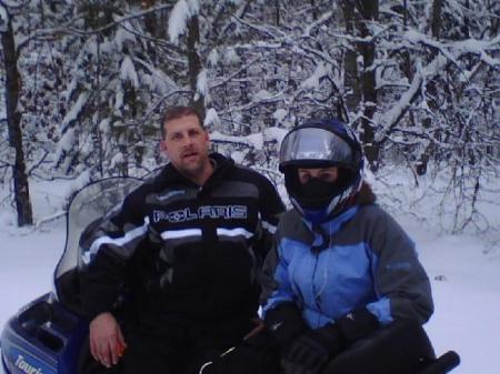 Snowmobiling up north