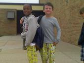 Austin & his best friend;pajama day at school