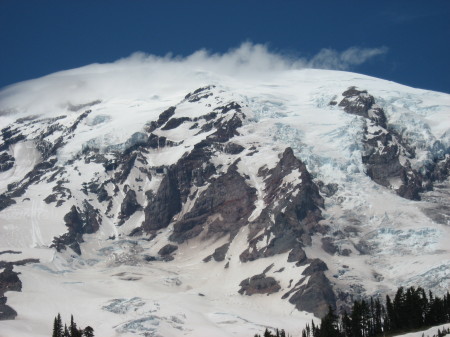 Glacier on Mt Rainier