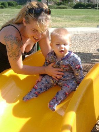 Daughter Jen and Grandson Buddy