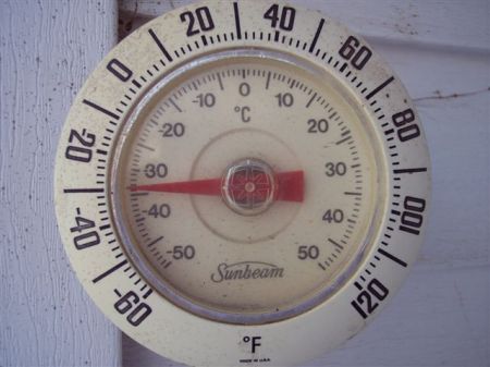 Our Outside Thermometer