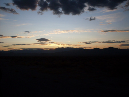 Desert sunset, NV