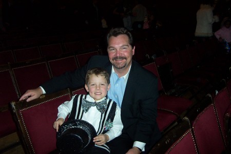 with Grant, after a performance in '06