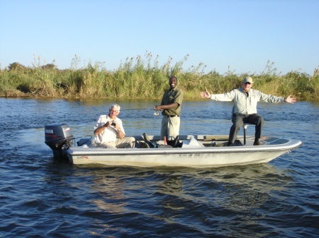 Lying about the fish, Zambezi River 2007