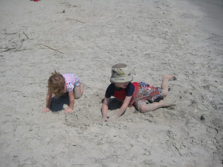 Grandkids at the beach 09