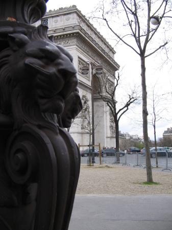 Lion's View of the Arc De Triomphe