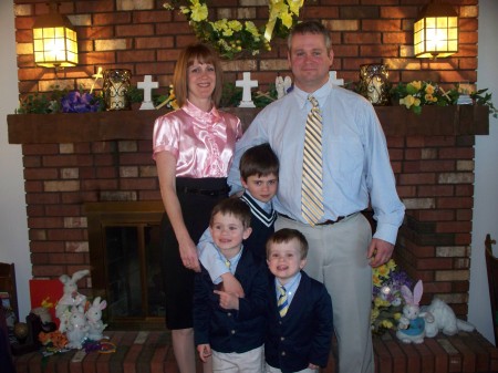 Son Stacy, wife Brenda and Sons