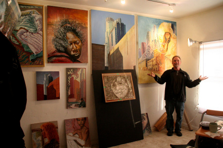 me and my artwork May 2009