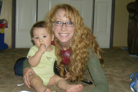 Julie w/Conner (my niece's son)